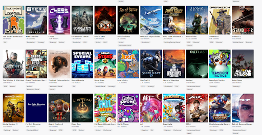 Categories on Twitch