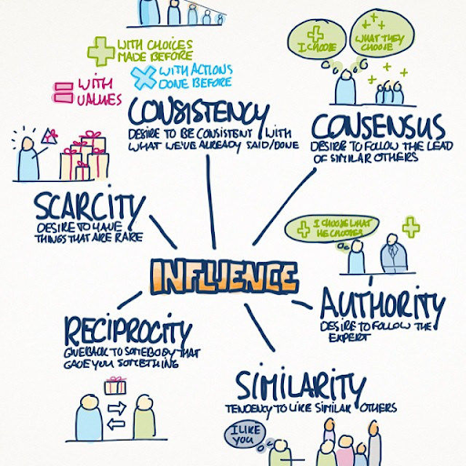 influence graphic