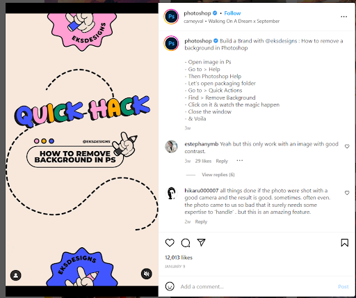 quick hack instagram post saas instagram marketing